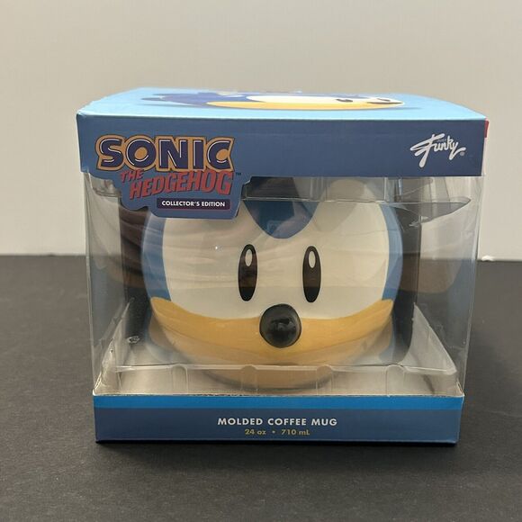 Sonic The Hedgehog Molded Coffee Mug Collectors Edition 24 Oz - Picture 1 of 7
